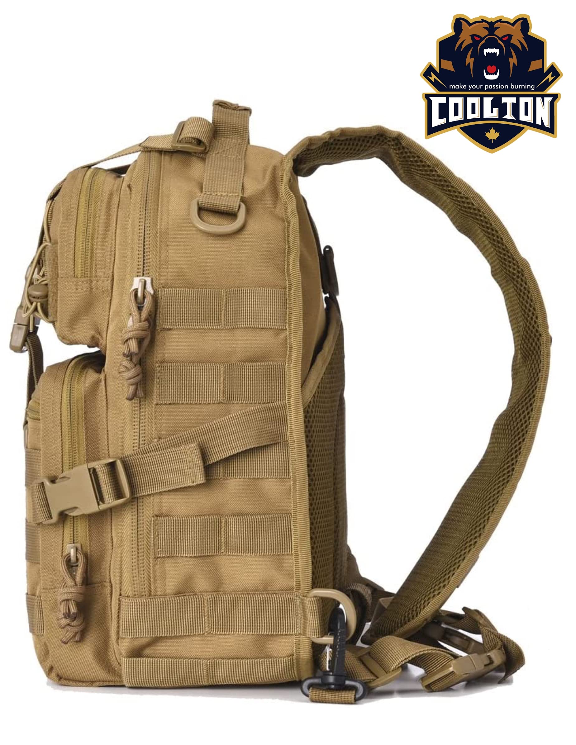 Sac tactique pour homme - Sac multi-poches Airsoft - Gilet de course - Harnais de combat - Radio - Poitrine - Sac à bandoulière - Sac à bandoulière militaire pour la chasse