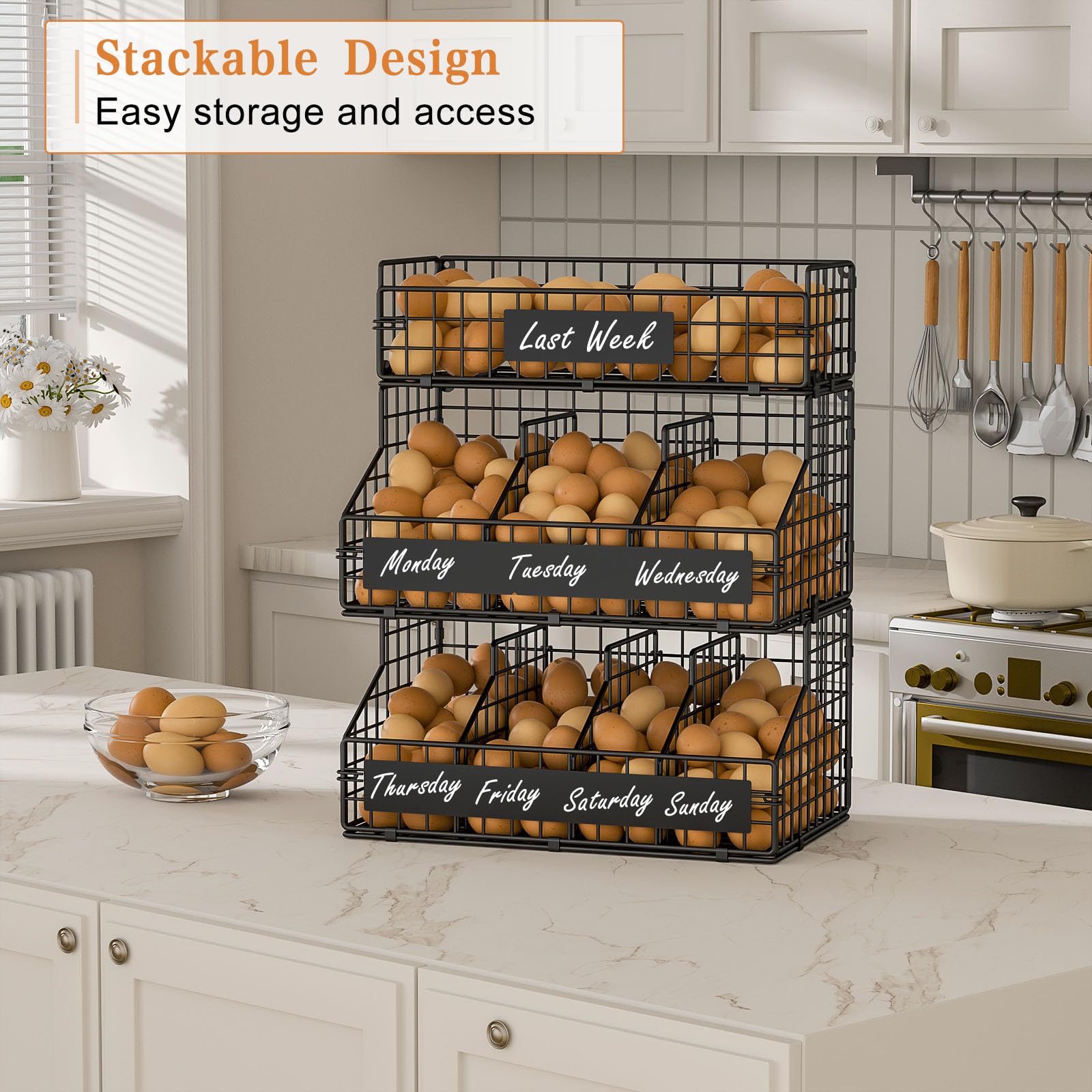 Keomaisyto Egg Basket - Fresh Eggs Storage -8 Keomaisyto Egg Basket - Fresh Eggs Storage -8