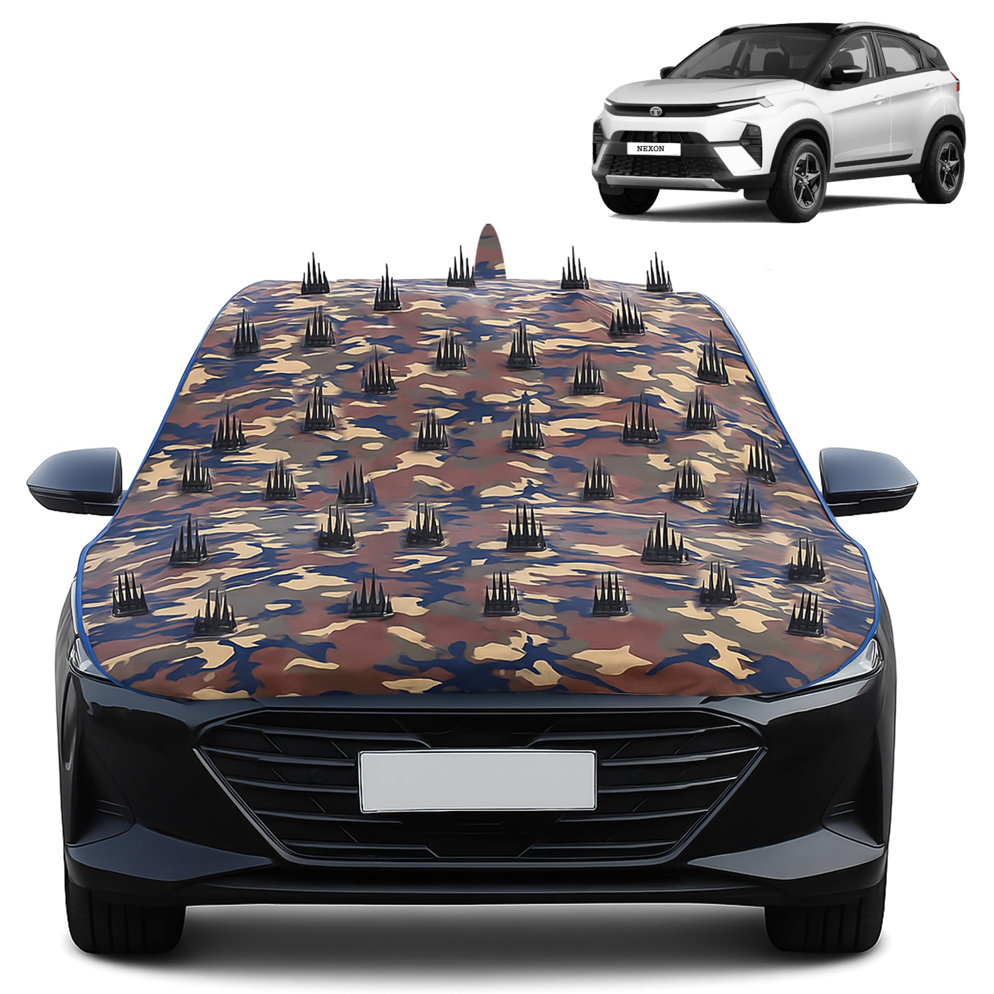 Dog Protection Nail Cover for Tata Nexon, 100% Waterproof Long Lasting Anti-Climb Design to Stop Street Dogs & Monkeys from Sitting &Climbing on Bonnet, Roof, or Dicky-image-12