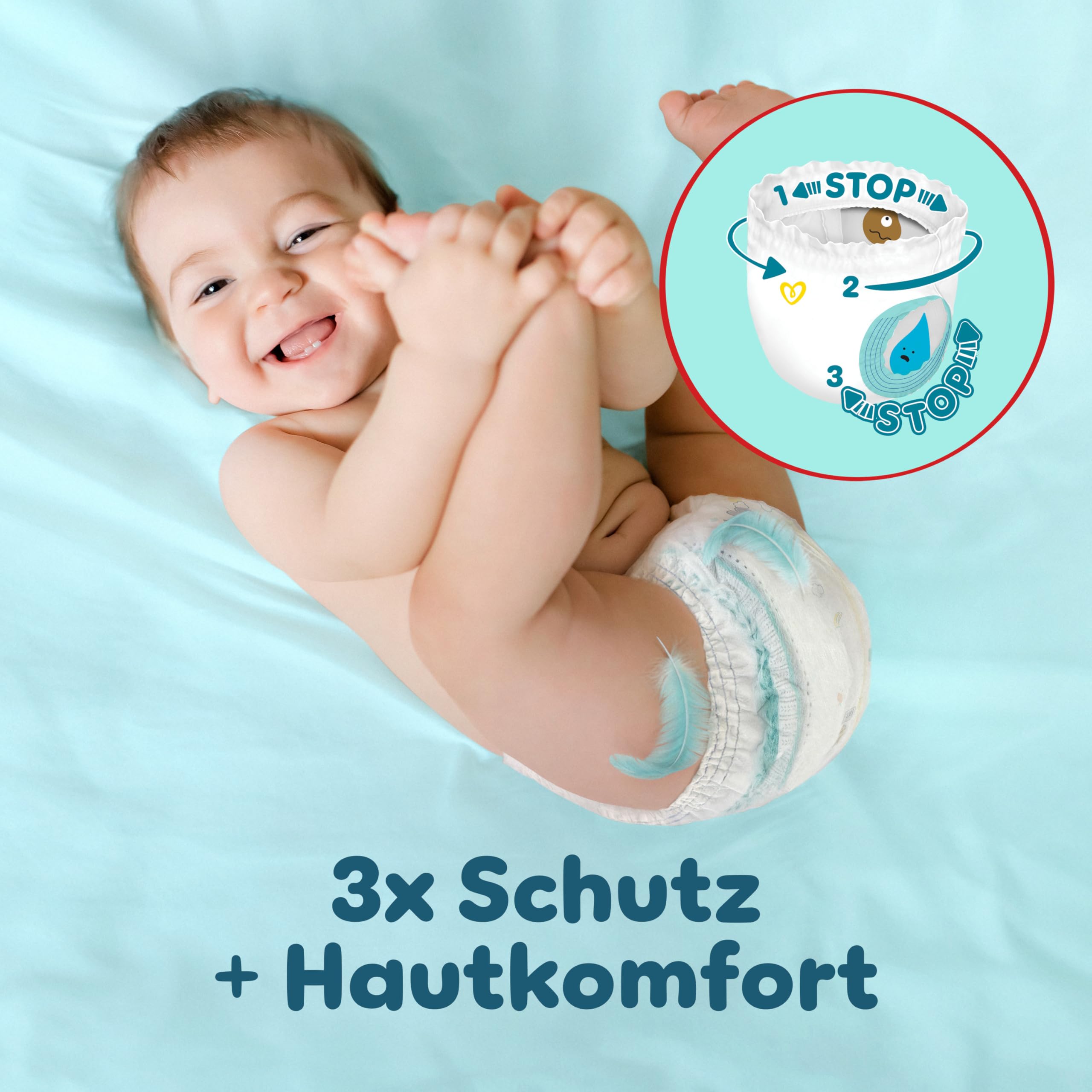 (New) Pampers Premium Protection Gr.5 Junior 11-16kg MonatsBox und (New) Pampers Premium Protection Pants Gr.5 Junior 12-17kg Monatsbox