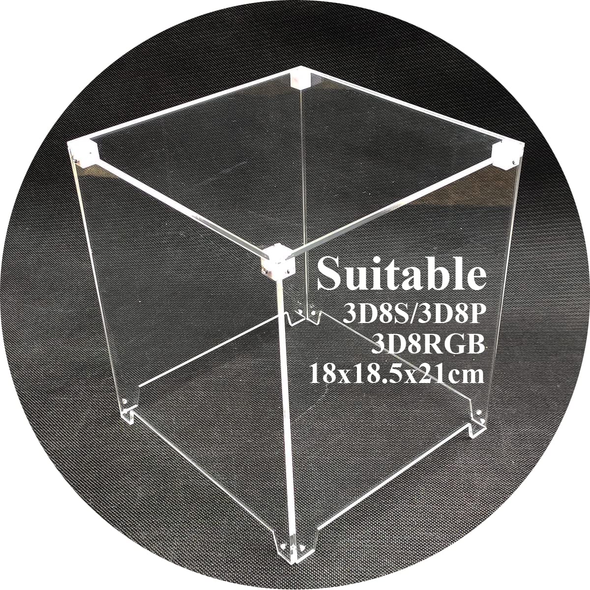 3D LED Cube Gehäuse Transparentes Acryl Gilt nur für die Modelle 3D8-BLUE und 3D8-MULTI