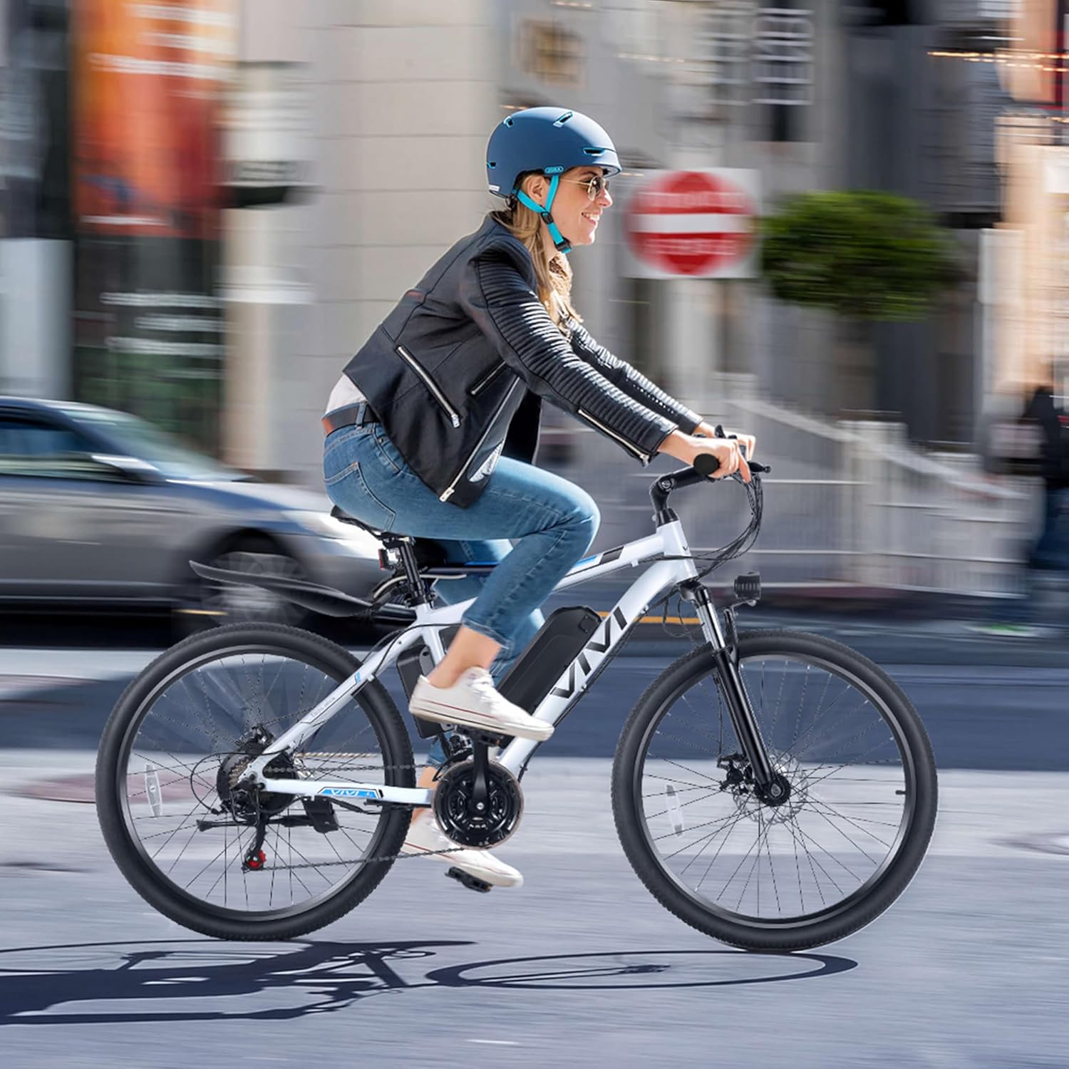 Vivi Electric Bike for Adults 26 Inch 780W Peak Ebike for Adults Removable 48V Battery, Electric Mountain Bike 21 Speed Gears, Electric Bicycle 50 Miles/Pedal Assist, SGS Certified to UL2849