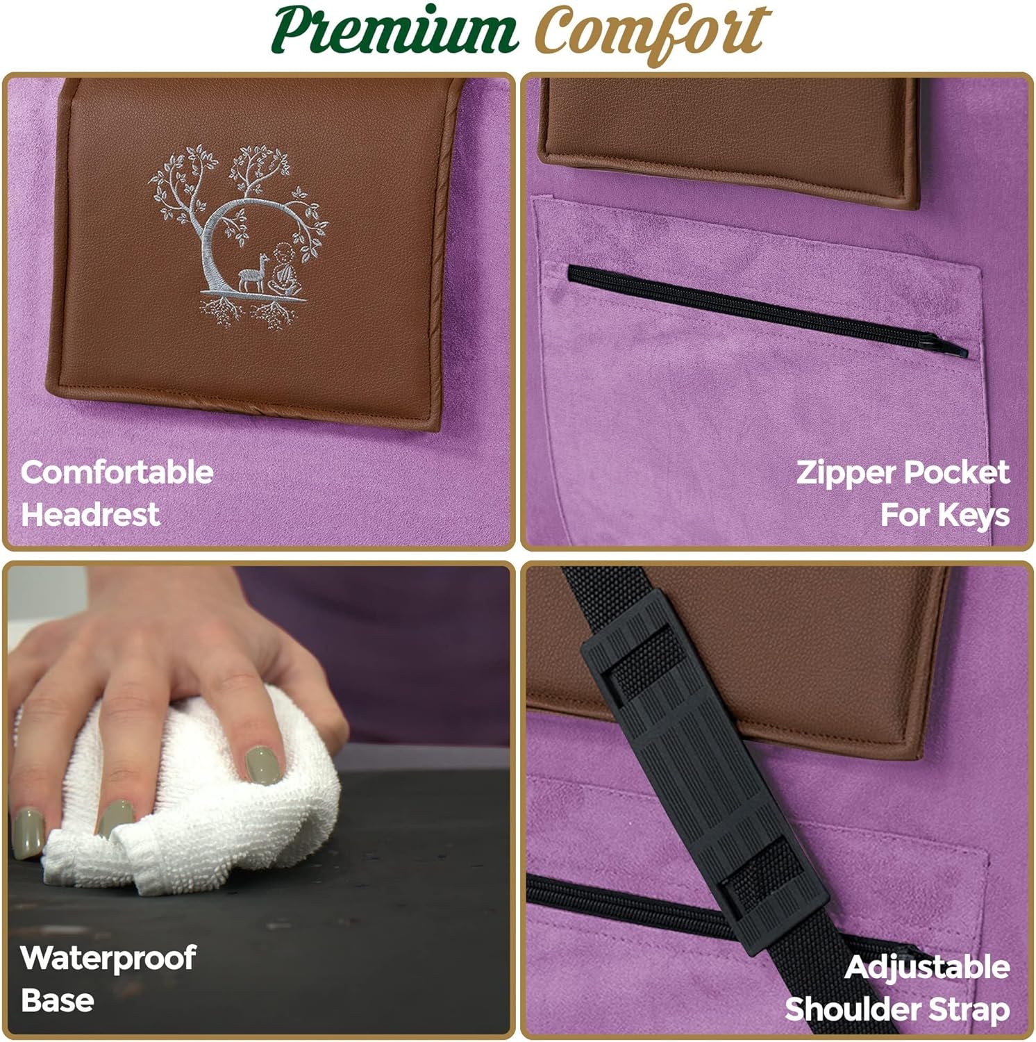 Adjustable Japanese Floor Chair with Back Support for Adults | Premium Meditation Chair for Seating, Yoga & Gaming -Folding Backjack Floor Chair with 6 Recline Positions, Thick Padding & Vegan Leather