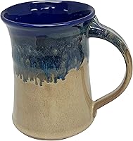 Vista 2 de Clay in Motion Taza grande (Cobalt Canyon)
