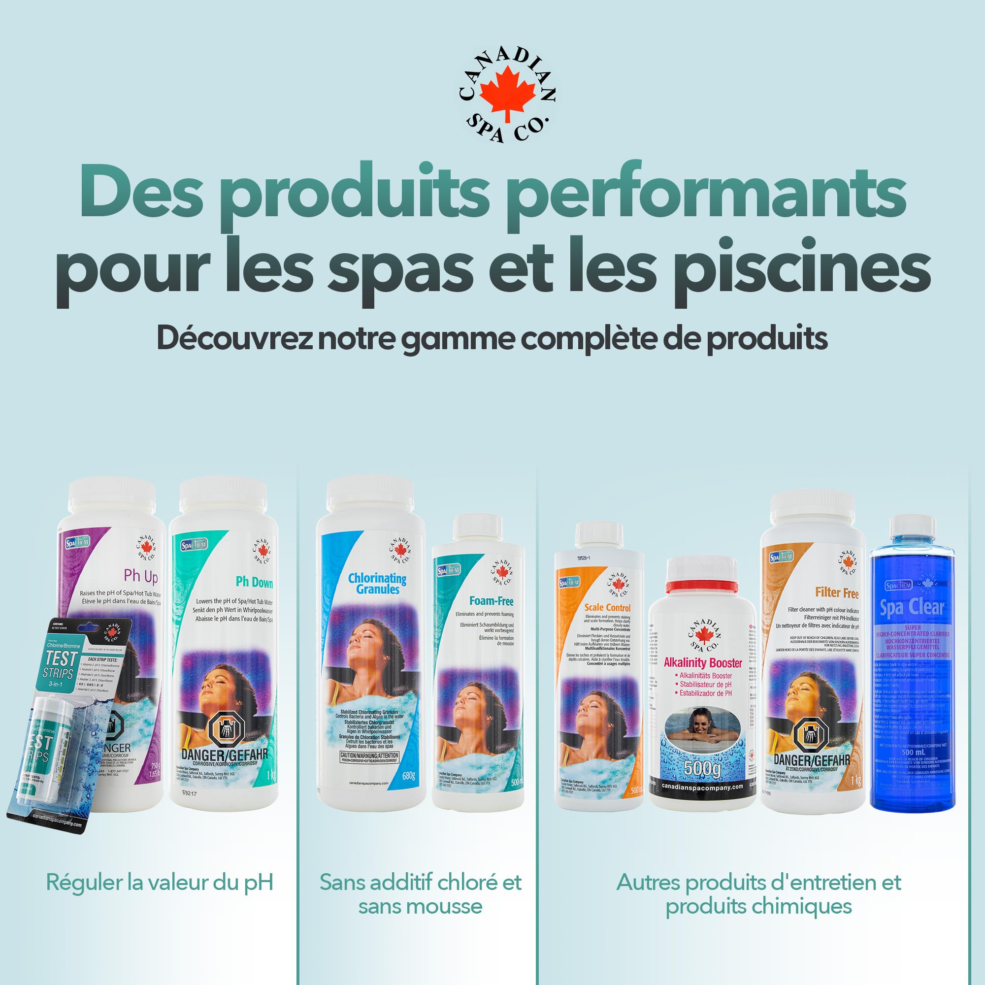 CANADIAN SPA CO. Whirl Pool Lot de 3 Embouts Aspirateur de Piscine sans Batterie et sans électricité, aspirateur de Sol léger et Portable, Nettoyage de Piscine