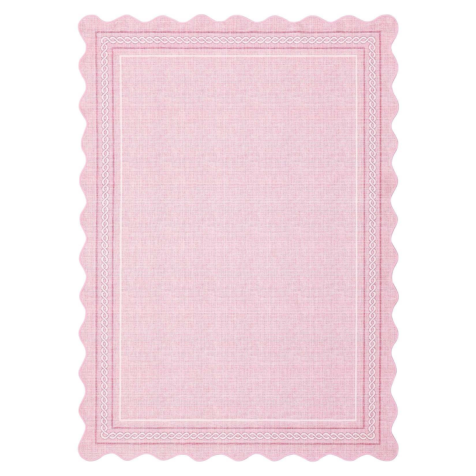 Garvee Washable Non-Slip Low-Pile Area Rug, 80 * 150cm, Pink