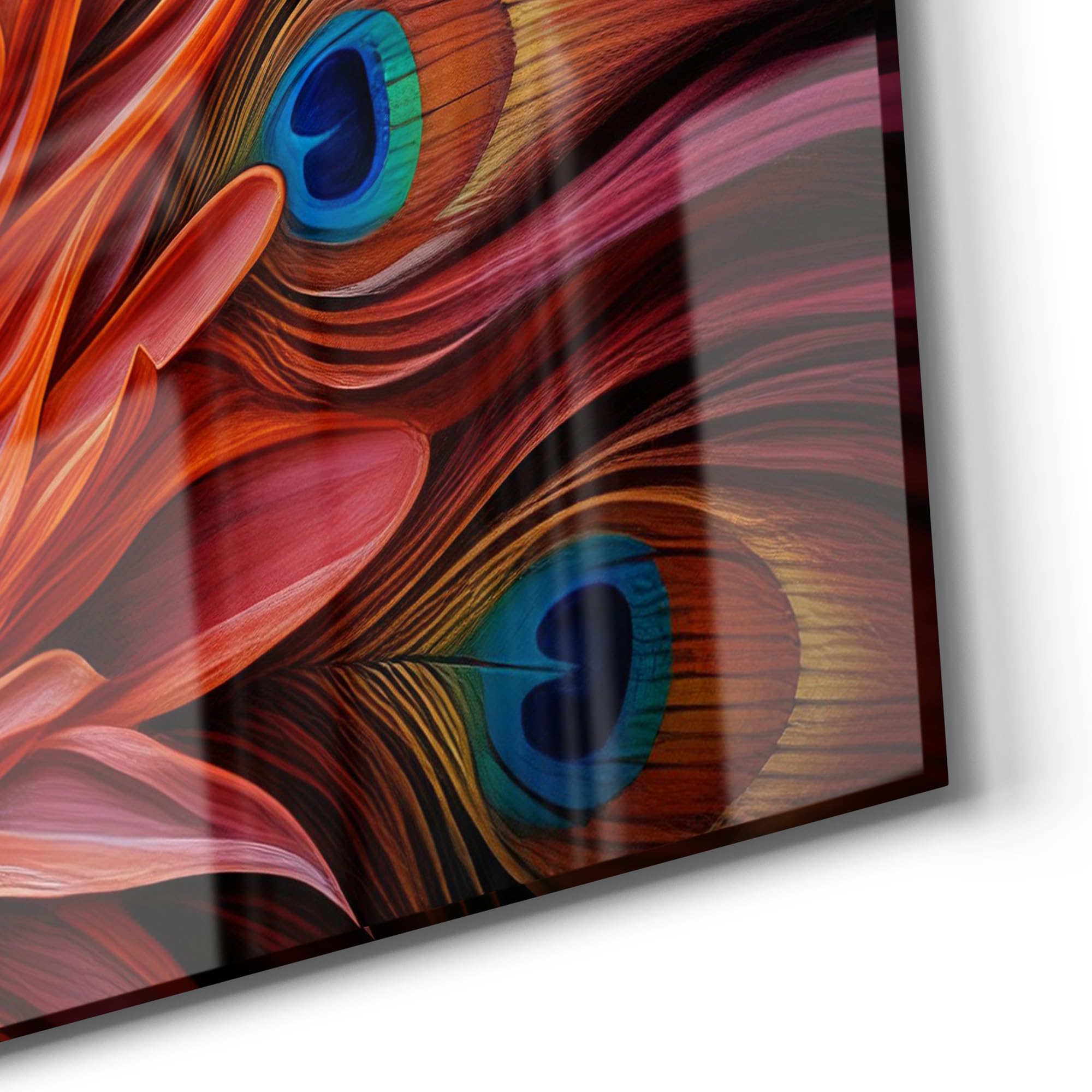 DEQORI Szklana tablica magnetyczna | wymiary 120 x 90 cm | motyw "Majestatyczny połysk" | tablica memo ze szkła | tablica magnetyczna z magnesami, długopisem i chusteczką do kuchni i biura | tablica