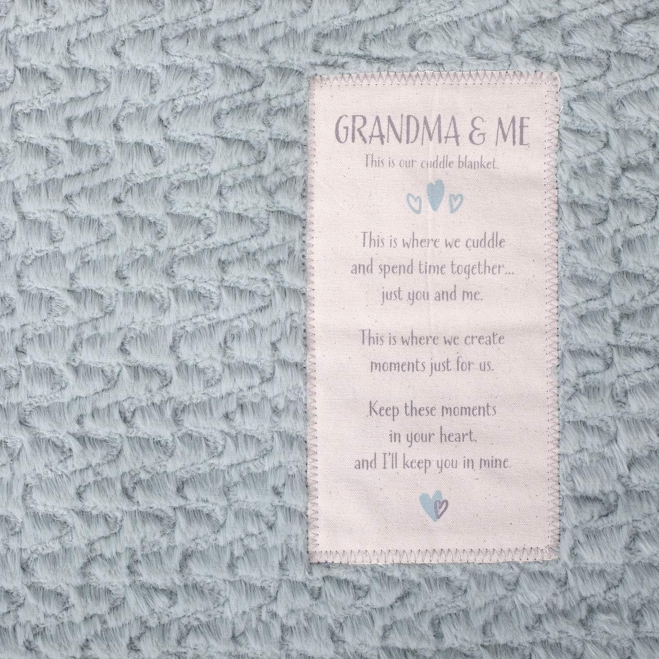 DEMDACO Grandma and Me Soft Snuggly Sage 60 x 50 Inch Polyester Fabric Comforting Toddler Cuddle Blanket