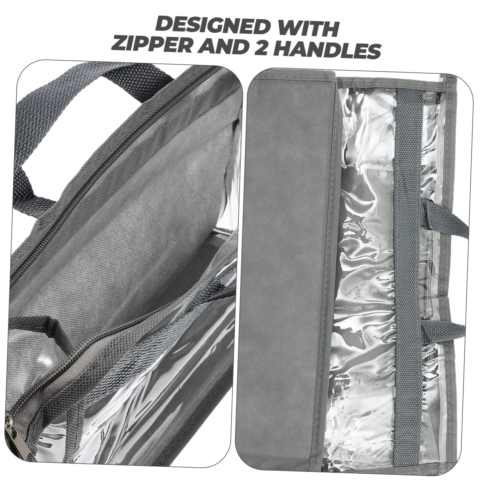 Homoyoyo Bolsa Colgante Antipolvo y Antihumedad para Bolso, Organizador Transparente de PVC con Asa, 3 Piezas para Armario
