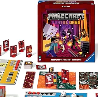Ravensburger Family Game Minecraft Portal Dash, Board Game for Children and Adults, for 2-4 Players, Board Game from 10 Years
