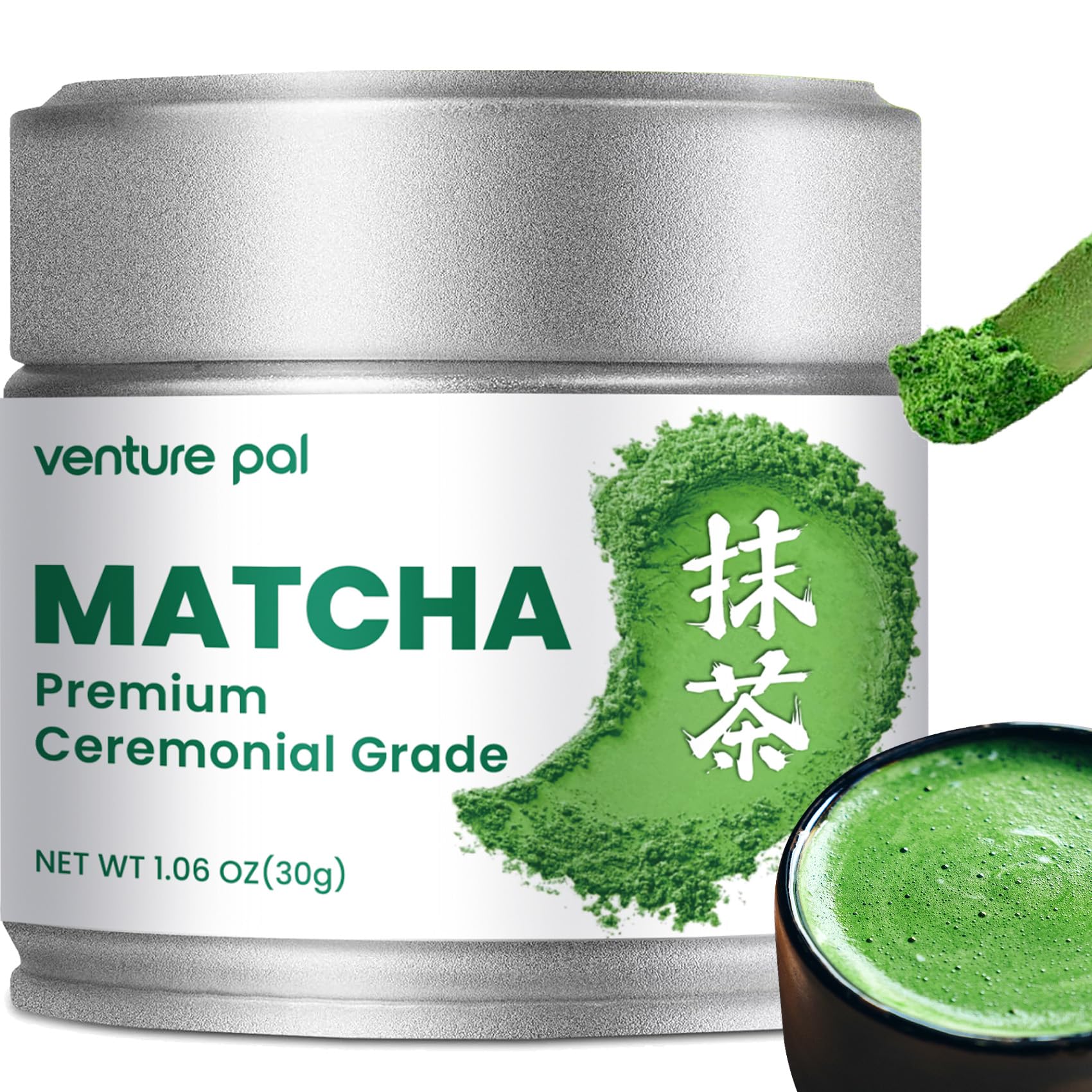 Venture Pal Superior Ceremonial Grade Matcha Powder 100 Pure First Harvest Matcha Powder Green Tea sourced from Uji