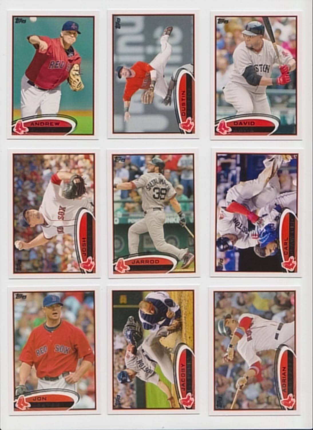 Boston Red Sox / 2012 Topps, Bowman & Heritage Baseball Team Sets! Including David Ortiz, Dustin Pedroia, Jacoby Ellsbury, Marco Scutaro, Carl Crawford and More! 3 Great Team Sets
