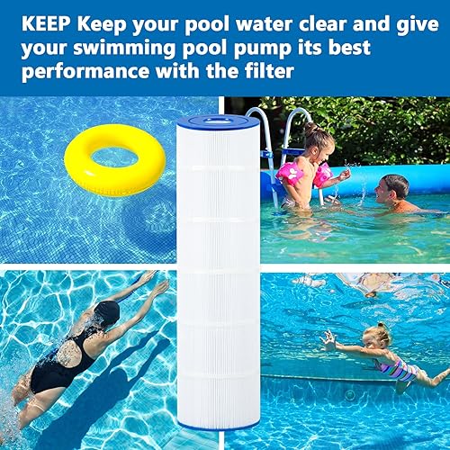 Miniatura 7 de Paquete de 4 filtros de piscina C-7482 compatibles con Jandy CL580, CV580, Unicel C-7482, R0357900, A0104100, PJAN145, Filbur FC-0820, cartucho de