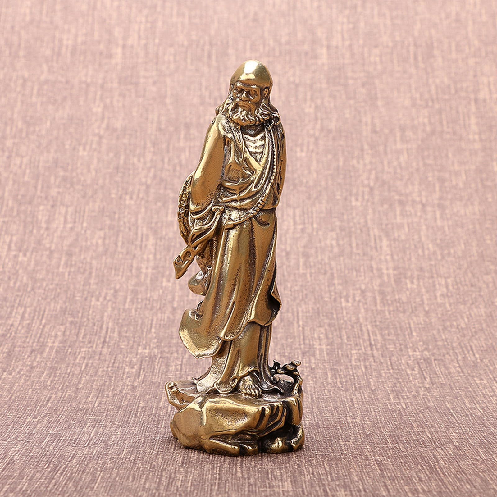 NBKLSWSUI Handmade Brass Creative Copper Statue Sculpture Figurine Copper Small Sculture For Living Room Home Office Desk Bedroom