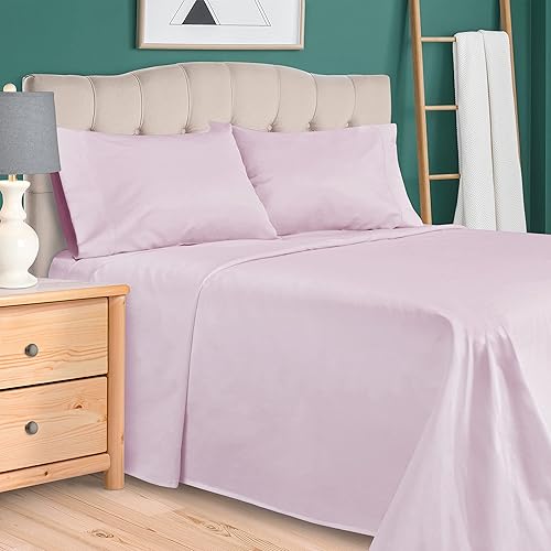 Miniatura 1 de Superior Juego de sábanas de algodón egipcio de 300 hilos, 1 sábana bajera elástica con bolsillo profundo, 1 sábana encimera, 1 funda de almohada,