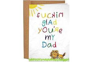 Sleazy Greetings Father's Day Greeting Card From Kid | Glad You Are My Dad