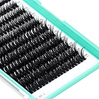 Vista 37 de Bodermincer - Bandeja grande de 240 pestañas de rizo D de 0.3 a 0.8 pulgadas (8 a 20 mm) para elegir, pestañas postizas individual para maquillaje