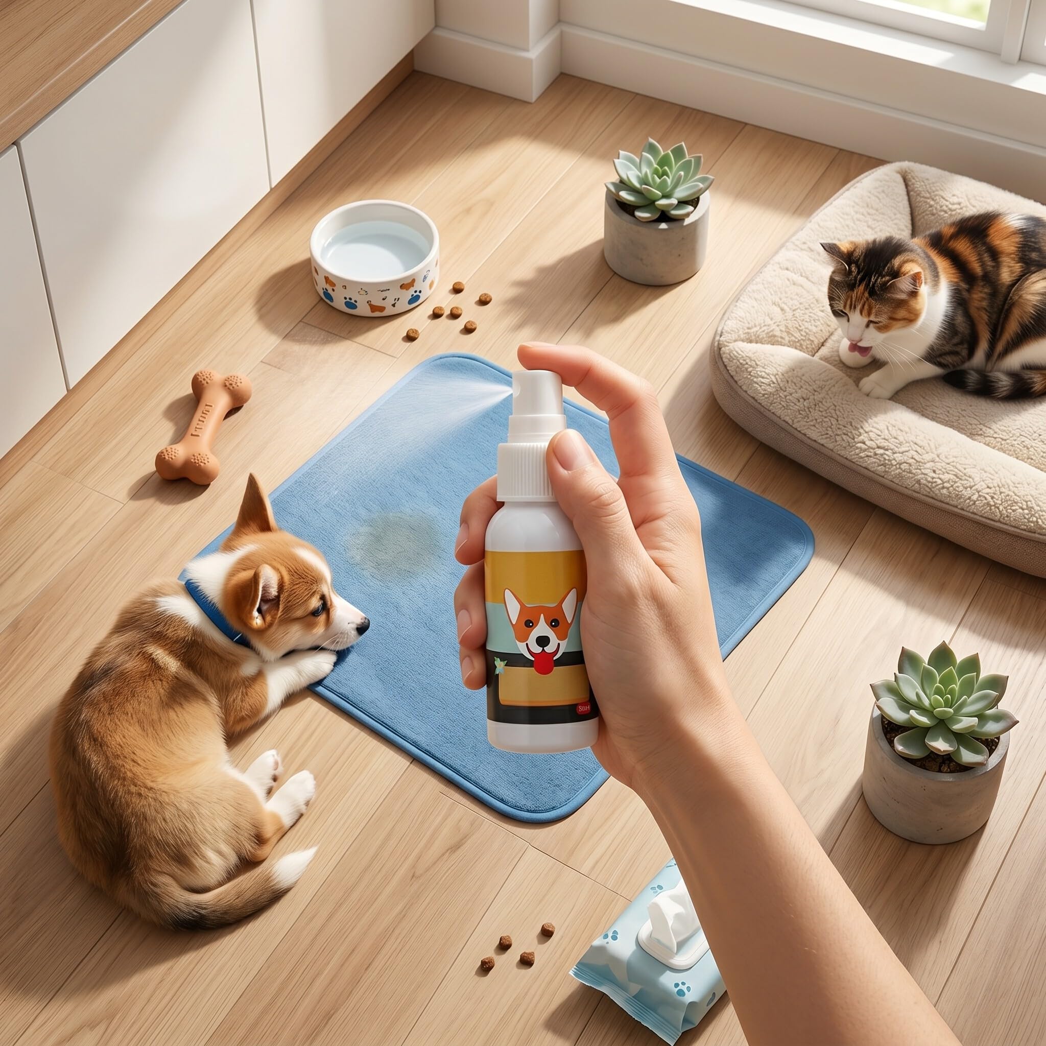 Tnfeeon Spray per Addestramento del Cane, Spray per Attrazione per Cani e Gatti Che Addestrano Il Vasino, Vasino per Animali dal Design Compatto da 30 Ml