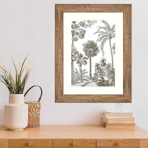 Miniatura 5 de Amanti Art Lienzo decorativo para pared enmarcado de 24 x 18 pulgadas, diseño de oasis de palma I de Wild Apple, arte de pared tropical, decoración