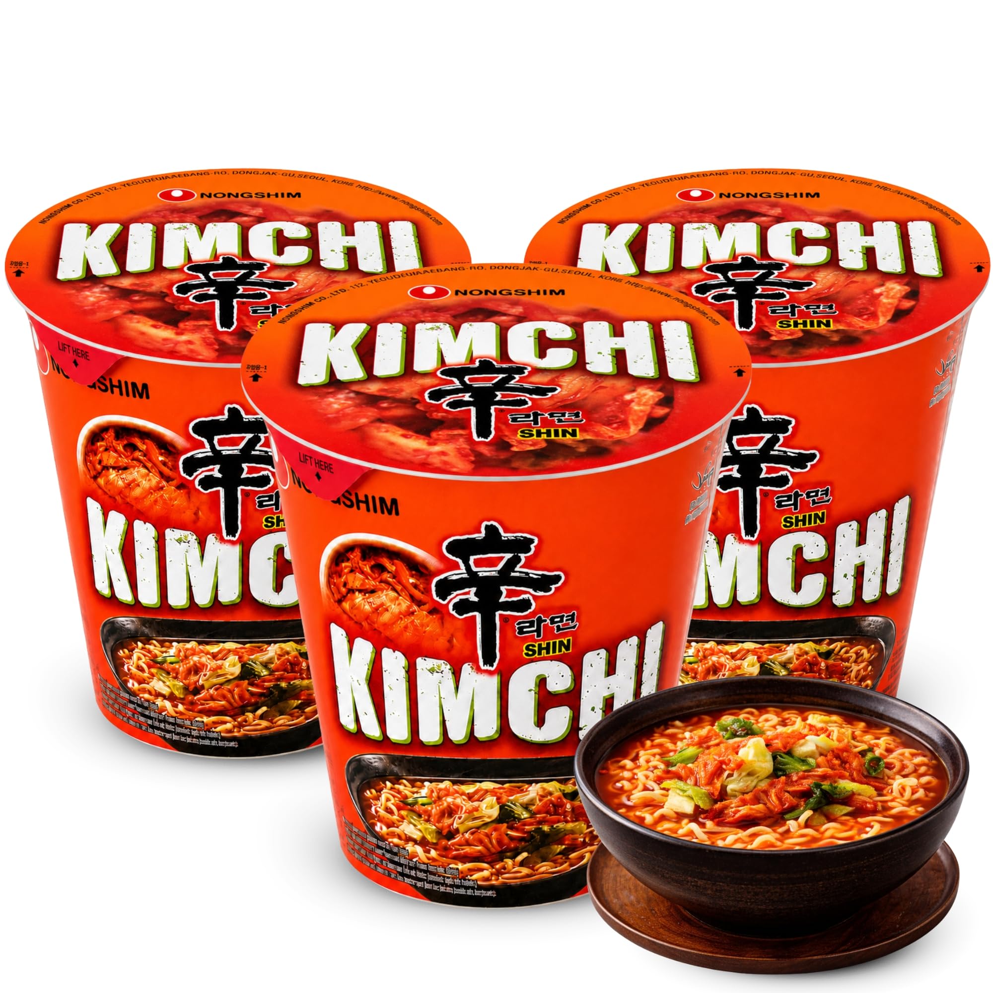 Ramen Picante Nong shin, Fideos Instantáneos Nong Shim Shin Ramyun, Instant Noodle Ramen Corea, Original Coreano, Agrega agua caliente y déjalo reposar durante 3 ó 4 minutos, 3 unidades de 75 g - imagen 1