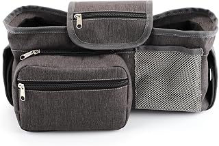 Non Slip Baby Stroller Organizer With Cup Holders,Stroller Organizer Stroller Accessories Bag Large Space,Baby Items Fits All Strollers
