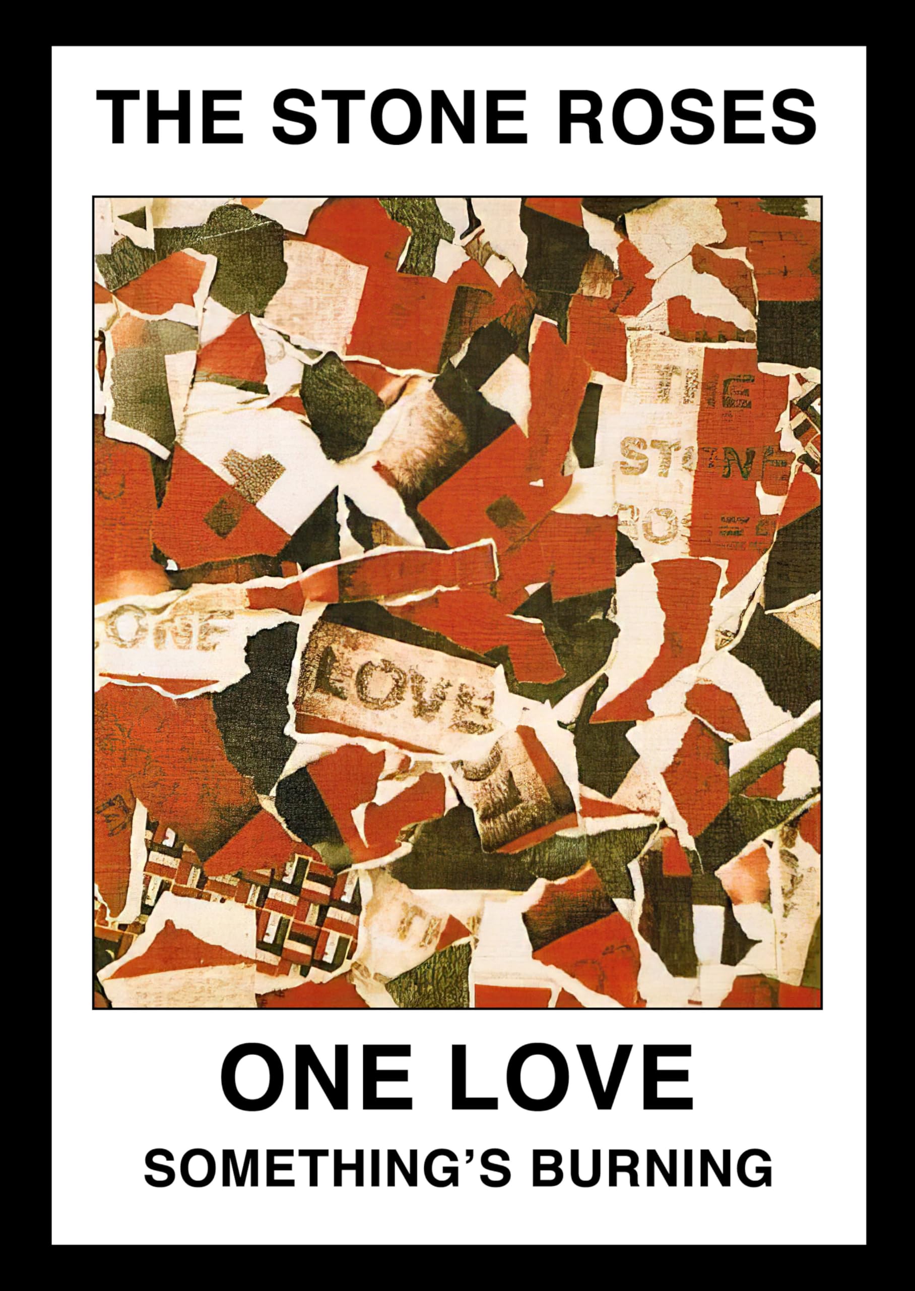 STONE ROSES The - A4 Wall Art Print, record cover 'One Love