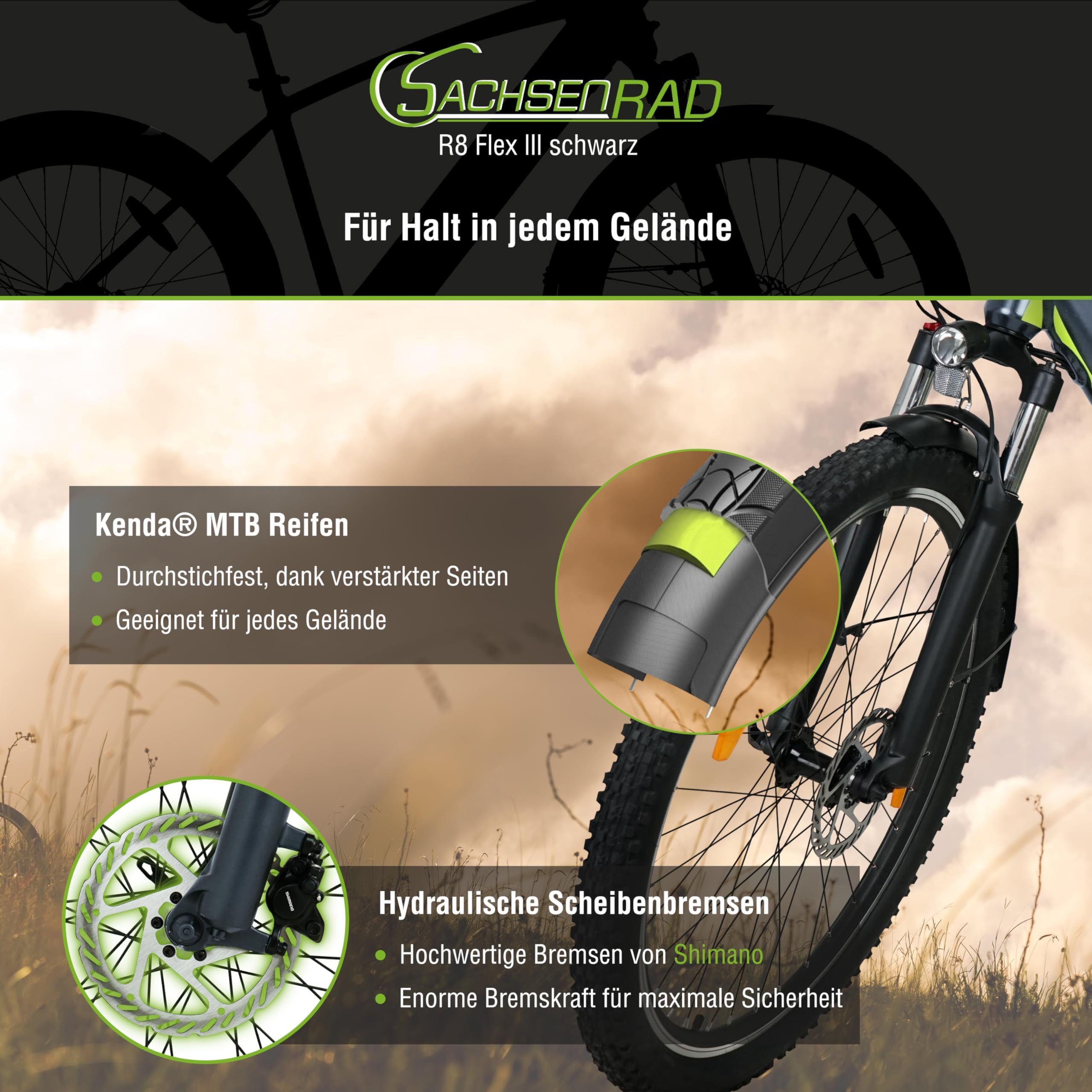 Mountain ebike E-Racing R8 Flex III,Vélo électrique 27,5 pouces,9 Vitesse E-bike,Vélo VTT 14,5 Ah,Jusqu'à 150 km Vélo électrique pour homme et femme adulte,Gris
