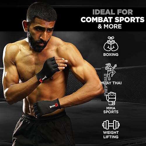 Miniatura 4 de WYOX Vendas de mano de boxeo, guantes de MMA para hombres y mujeres, guantes de boxeo, envolturas de boxeo, kickboxing, compresión