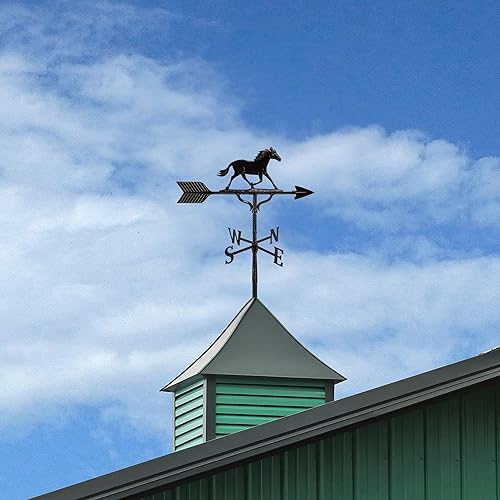 Miniatura 2 de Veleta de 32 pulgadas con adorno de caballo negro satinado