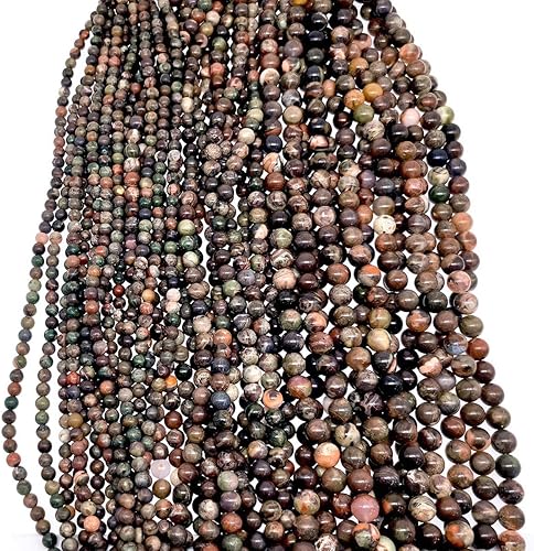 Miniatura 5 de Oameusa Cuentas redondas naturales de ágata suaves, cuentas sueltas de ágata para hacer joyas, 15 pulgadas, 1 hebra por bolsa, al por mayor