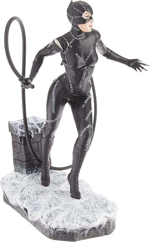 DC Gallery: Batman Returns Catwoman PVC Figure, Multicolor | DC Gallery Batman Returns 9 Inch Statue Figure Movie Series - Catwoman