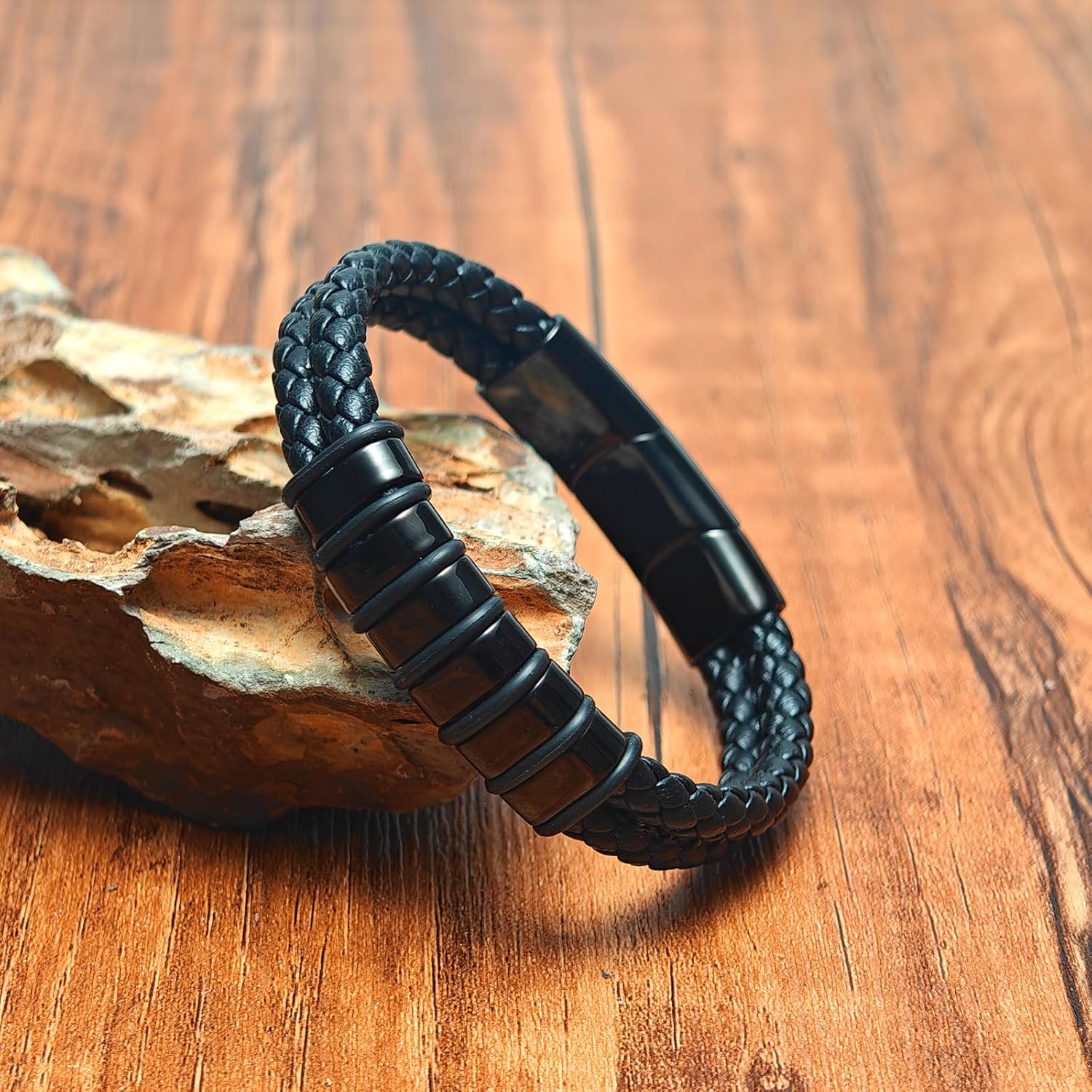 Personalized Fathers Gift Custom Dad Bracelet with Names for Men, Customized Fathers Bracelets Best Ever Gifts for Father Husband Dad Grandpa Son Boyfriend