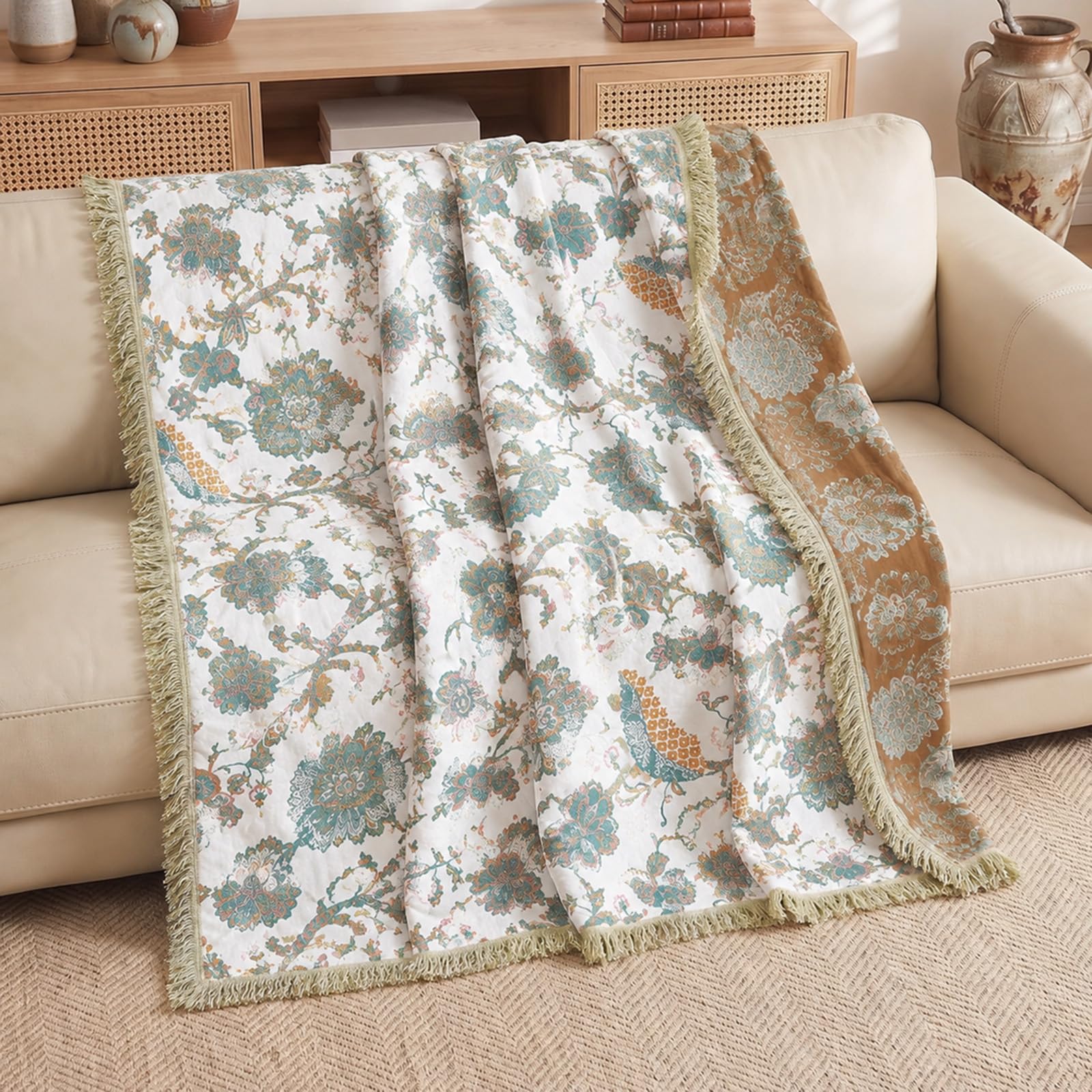 CAIEJSAEN Boho Throw Blanket Boho Bohemian Throw (Yanxi, 200 * 230) — image 1
