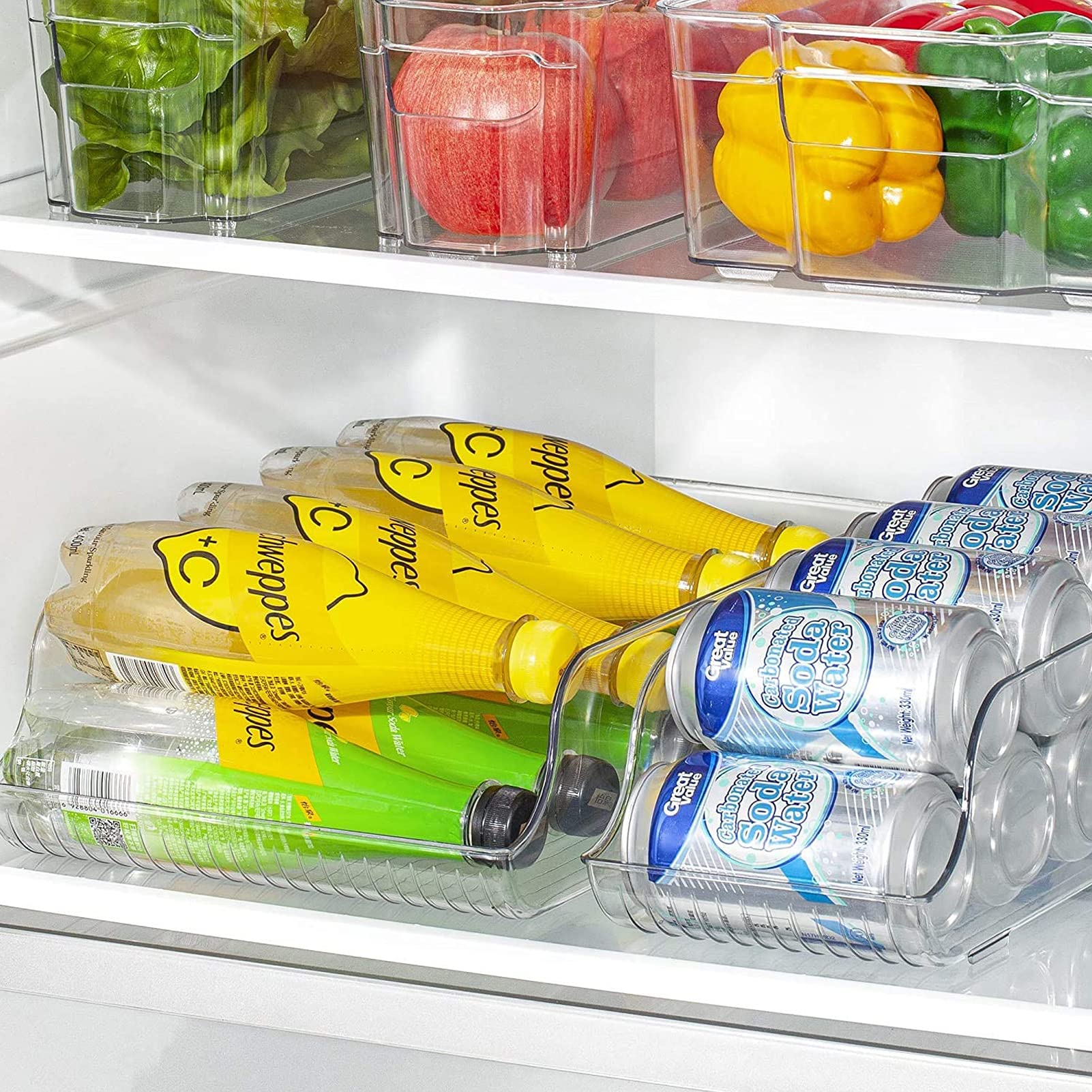 Soda Can Dispenser Organizer for Refrigerator, UHOOME Fridge Organizer