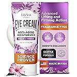 LilyAna Naturals Eye Cream for Dark Circles and Puffiness, Under Eye Cream for Wrinkles and Bags, Anti Aging - helps Improve Dryness; for Sensitive Skin - 1.7 oz - Made in USA