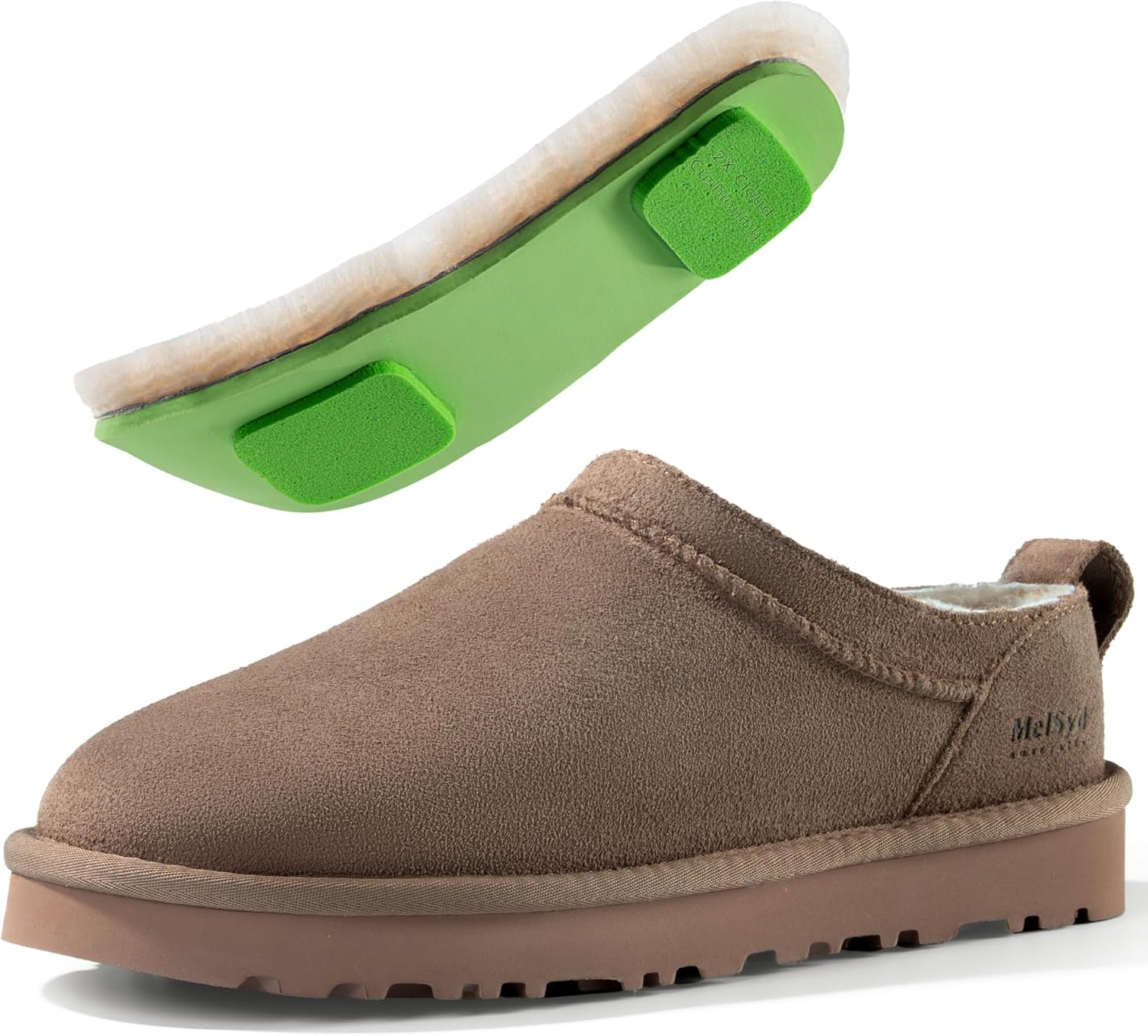 Mel&Syd MelSyd Classic Micro Mini Boots: 100% Australian Sheepskin Lined - Waterproof Suede with Elastic Memory Foam Fall Shoes for 2026 Fashion Women Daily Wearing In/Outdoor