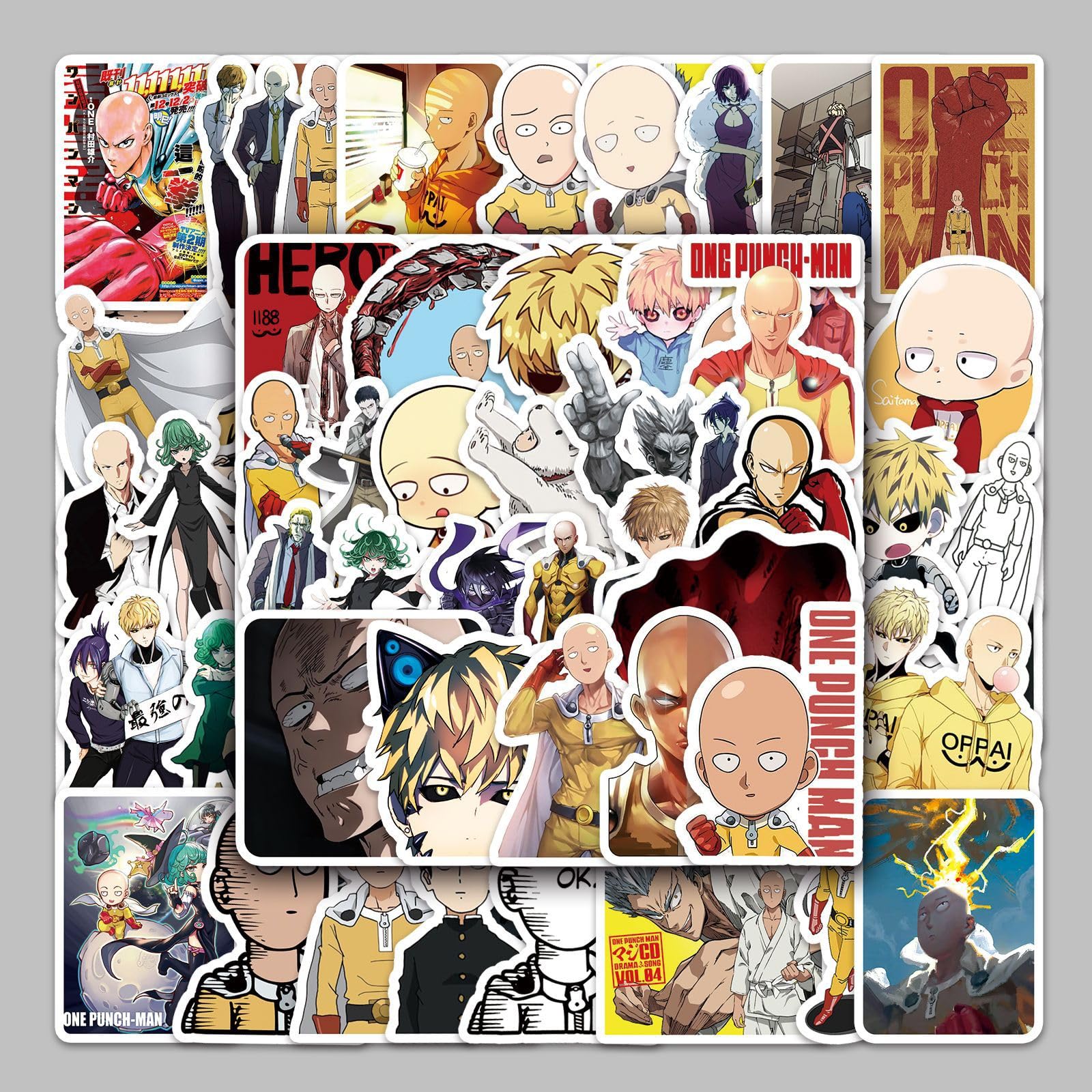 Amazon.co.jp: ワンパンマン さいたま ステッカー 57枚 しアニメ