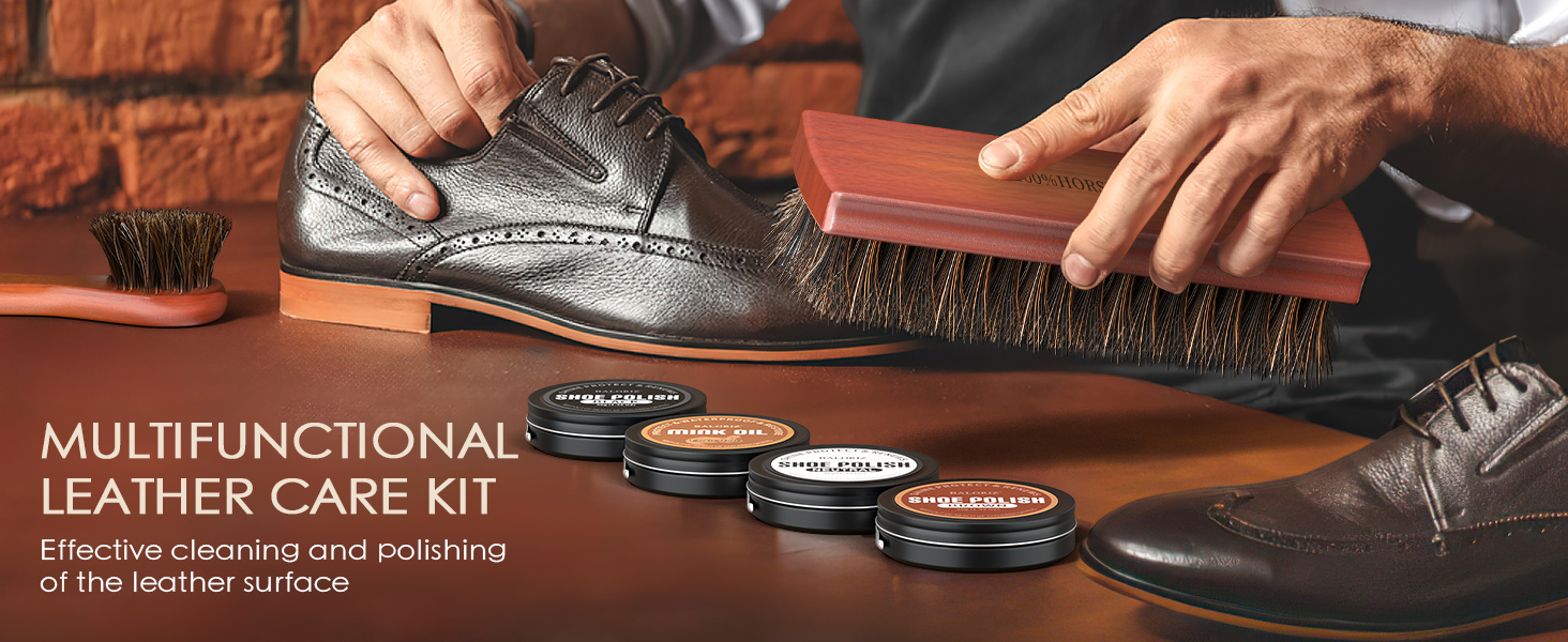 Amazon.com: Shoe Polish Kit, 13PCS Leather Shoes Shine Kit for Men