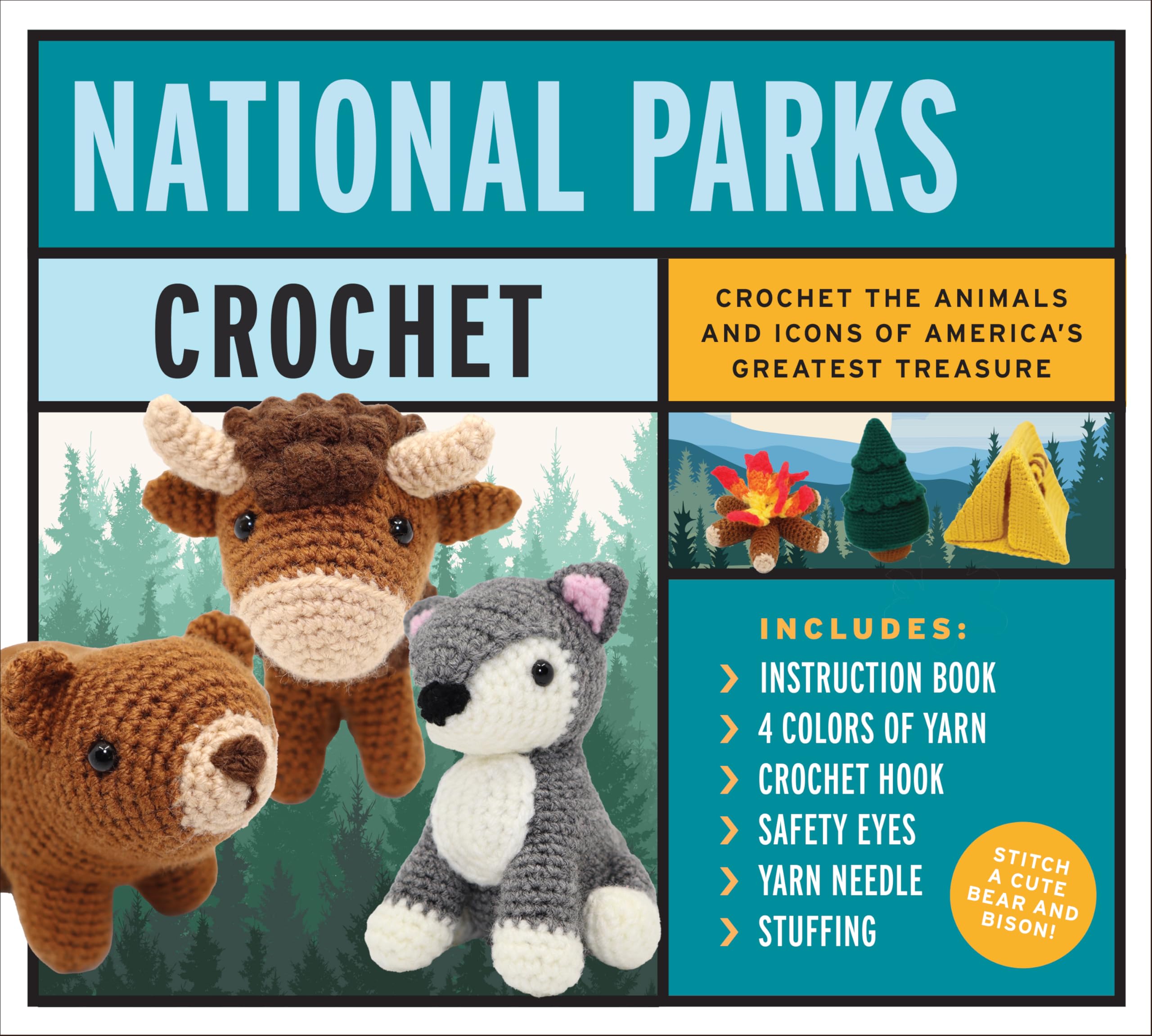 National Parks Crochet Kit by Victoria Kairis (Kit)
