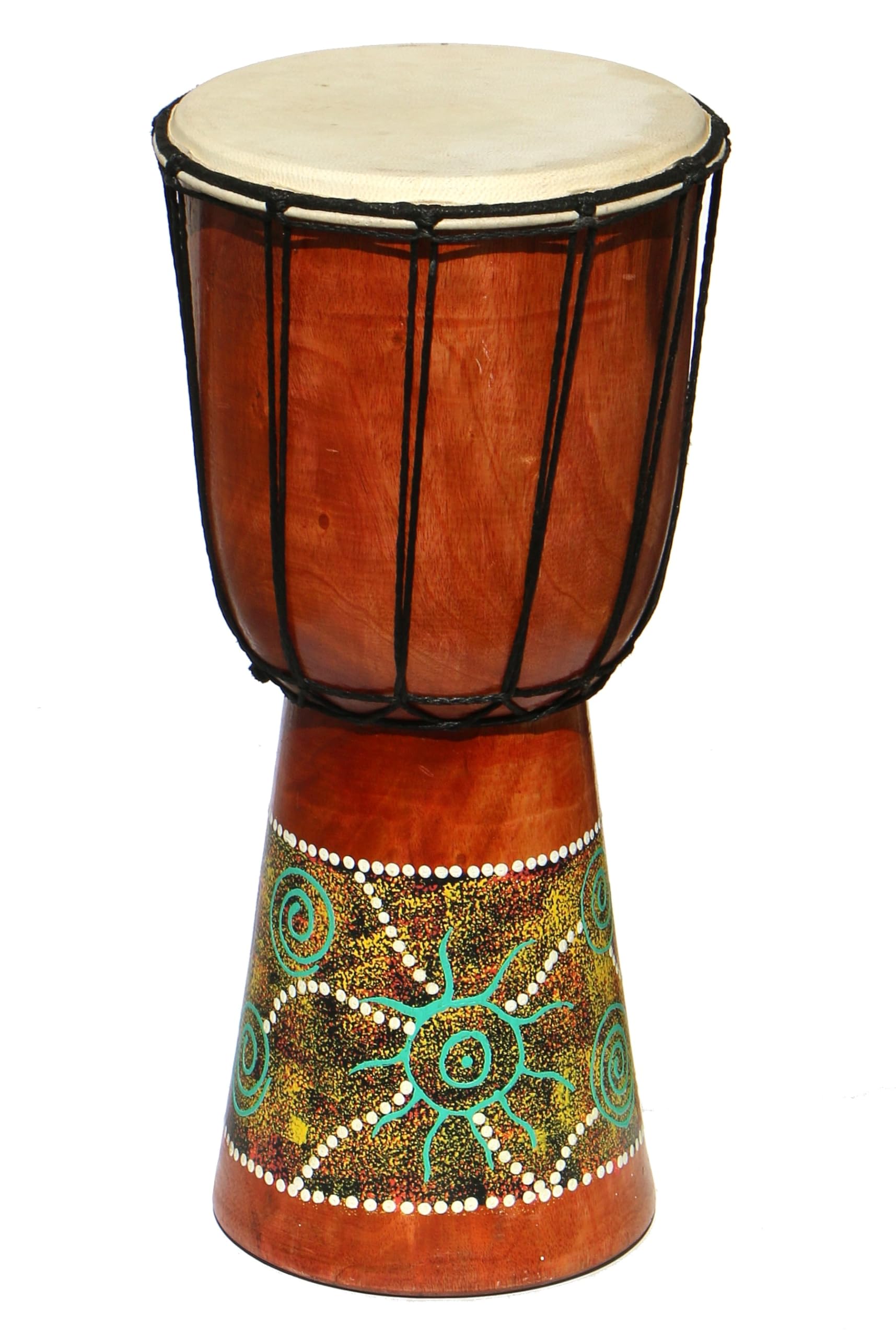40 cm Djembe - Bongo mit Dot-Paint Bemalung Schildkröte als Geschenk-Idee Afrika Style Drum Trommel 12