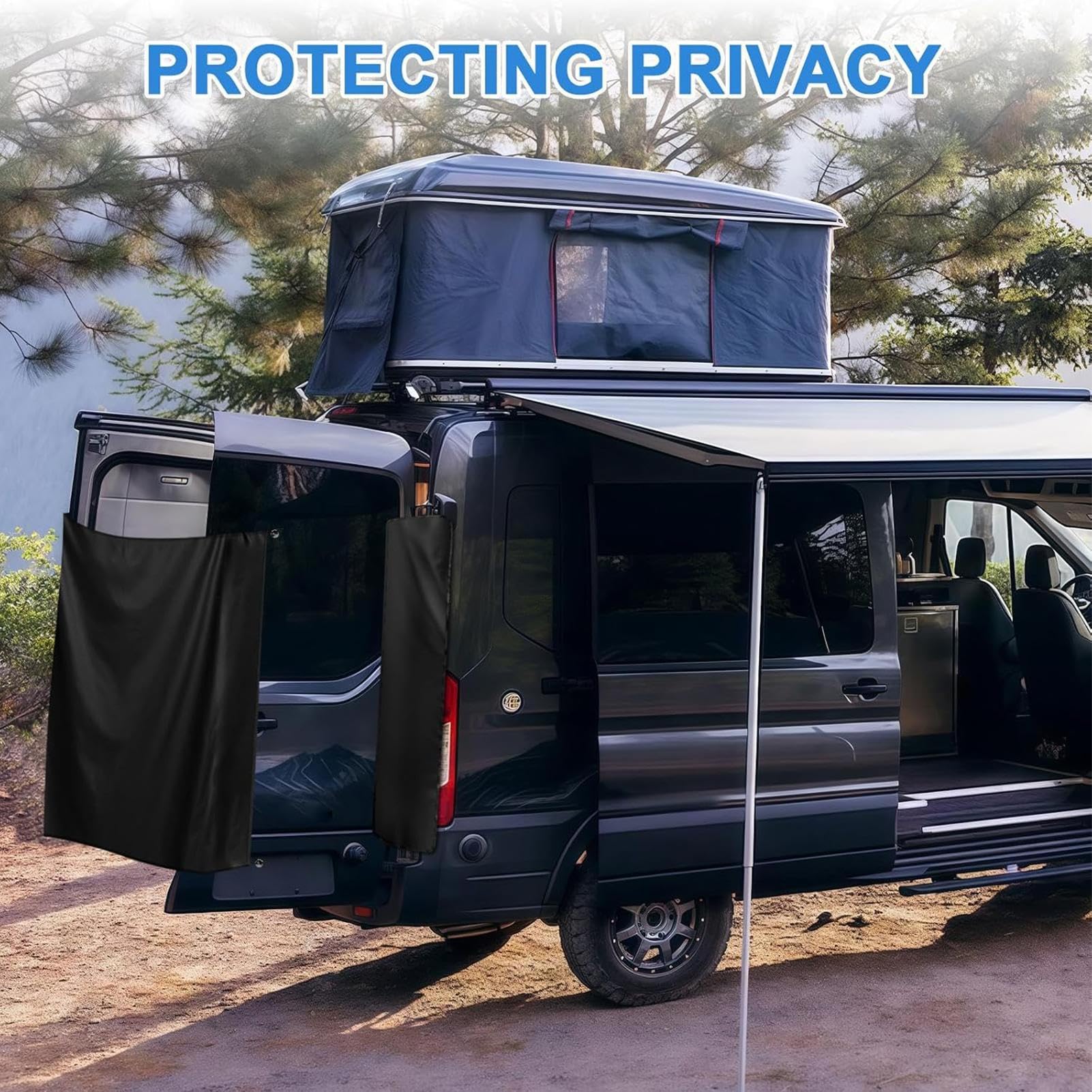Tende Doccia da Camper,Copertura Impermeabile Grande Regolabile | Tende Privacy per Furgone - Per Campeggio Outdoor, Viaggi, Trekking, Camion, Casa, Giardino