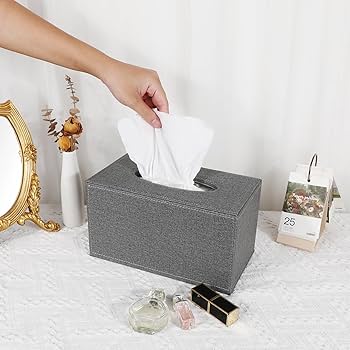 Amazon.com: Sumnacon Tissue Box Cover Rectangular Tissue Box