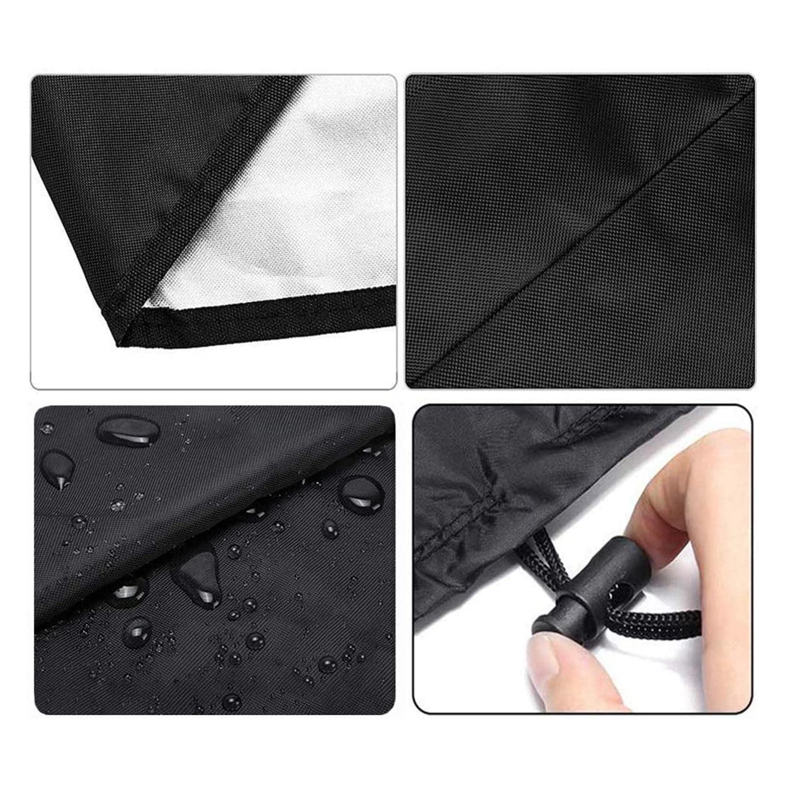 Housse de Protection pour Fauteuil Suspendu, Résistante à La Poussière et Aux Intempéries, avec Fermeture éclair Robuste, en Tissu Oxford, Idéale pour, Noir 230x200x1cm