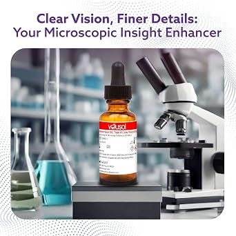 Volu-Sol Microscope Immersion Oil - Type A (Low Viscosity), Safe for All Lenses, Precision PP Polycone 150 centisokes - Enhance Microscopy Clarity for Microscope Slide | Clear Vision 30 ml / 1oz