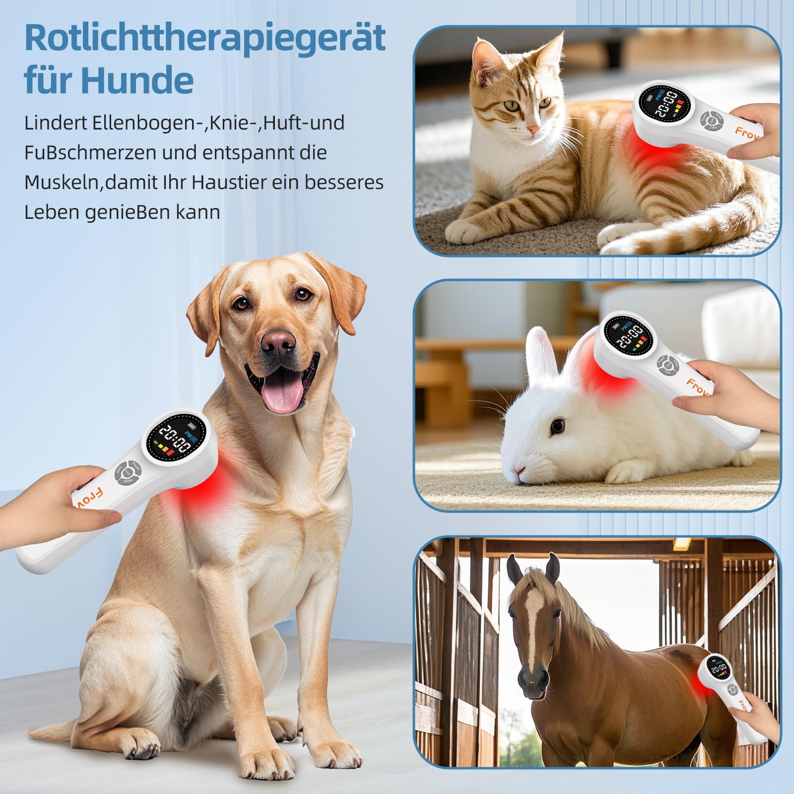 Rotlicht Therapiegerät Infrarotlicht Gerät Handgerät Kaltes Rotlichtlampe therapie Zur Schmerzlinderung zu Hause Rotlichttherapie 4x980nm+4x810nm+16x660nm für Muskeln,Schulter,Rücken,Knie