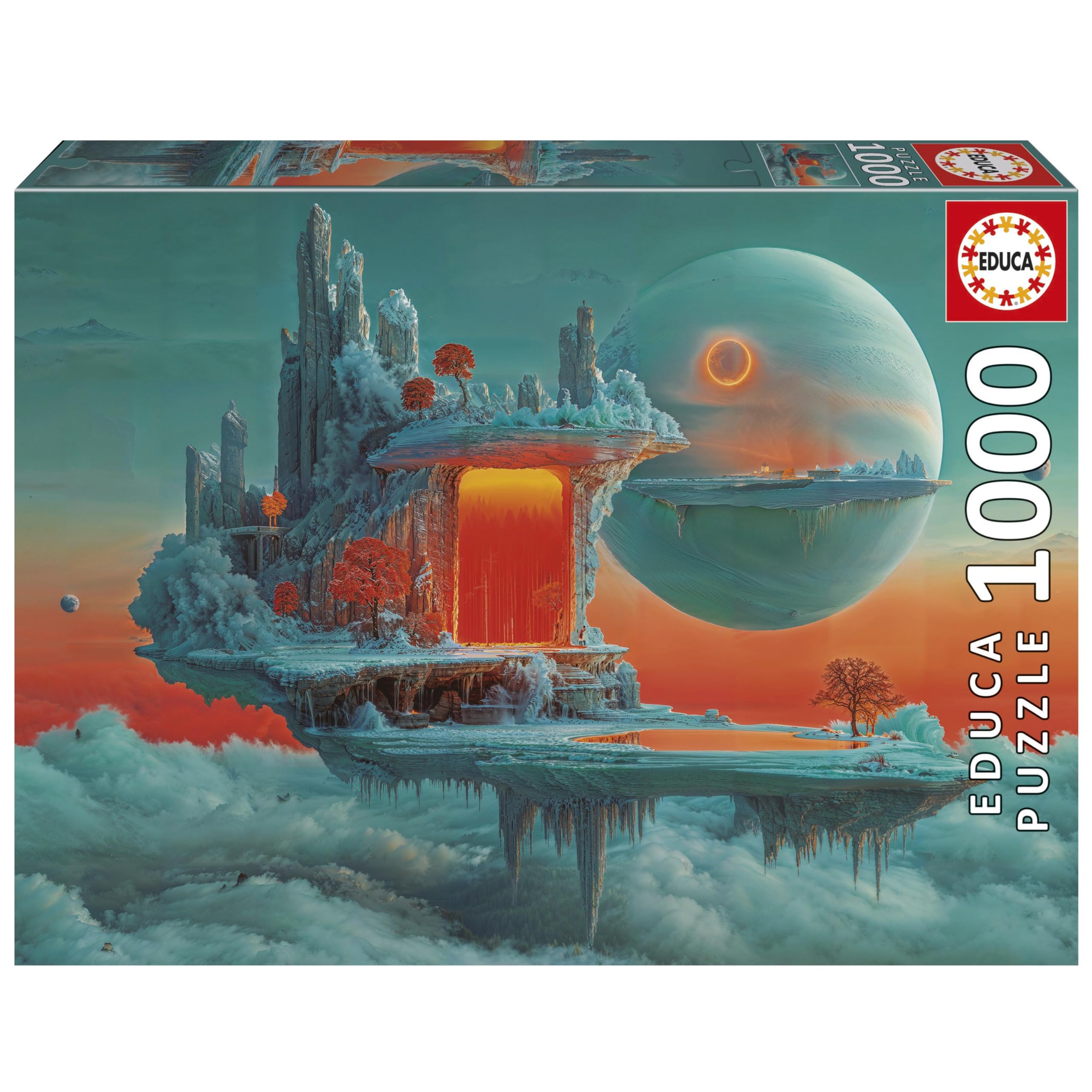 Educa - 1000 Piece Planet Fire and Ice Jigsaw Puzzle for Adults | Fantasy Space Theme Relaxation Gift | Ages 14+ (20237)