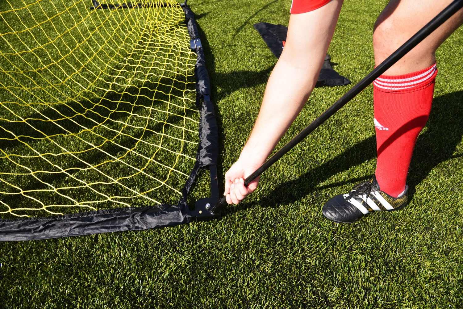 QUICKFIRE® Portería de fútbol Powershot - Autolastrada y de fácil Montaje y Transporte - tamaños a elección