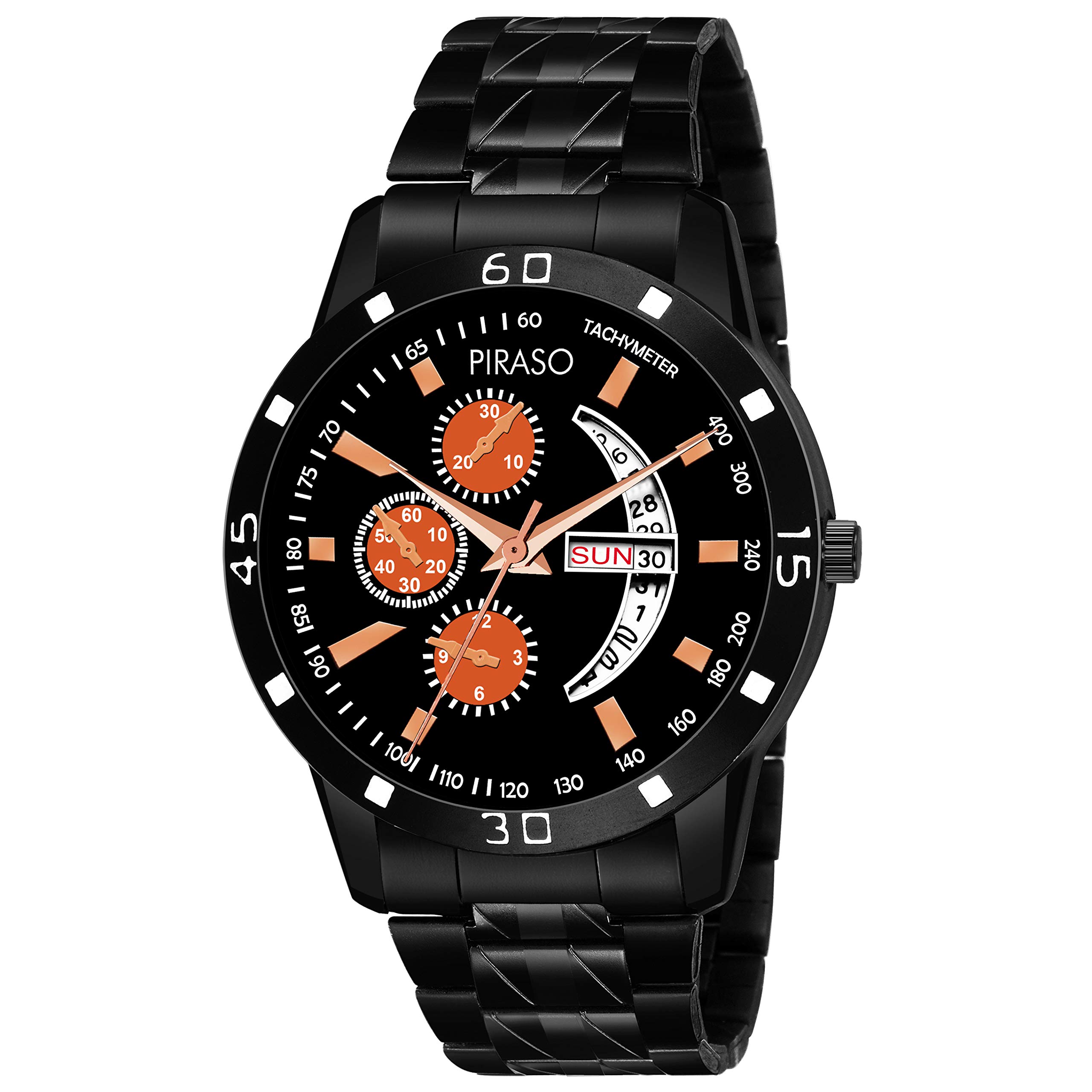 PIRASO Times- Quartz Day & Date Series Watch for Boys & Mens-41-BLACK-CK (B07P41CQSF) Amazon Price History, Amazon Price Tracker