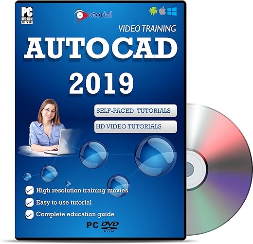 Mastering AutoCAD 2019 Training Tutorial Video DVDs – Fast learning self-paced tutorials High Quality Training Videos with examples | No…