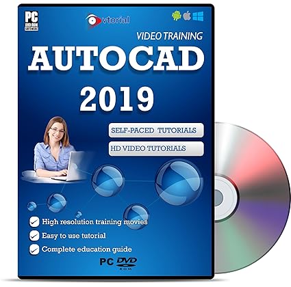 Mastering AutoCAD 2019 Training Tutorial Video DVDs - Fast learning self-paced tutorials High Quality Training Videos with examples | No Subscription Required | LIFETIME ACCESS | NO LIMITS